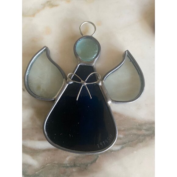 Lot of 8 1990's Collection of Stained Glass Art Angel Window Sun Catchers - Picture 9 of 9